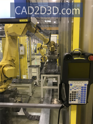 上海发那科(FANUC)机器人工厂(机器人应用场景展厅)参观 机器人应用案例 现场图片